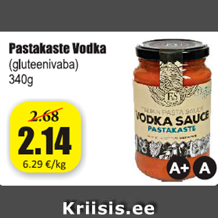 Allahindlus - Pastakaste Vodka