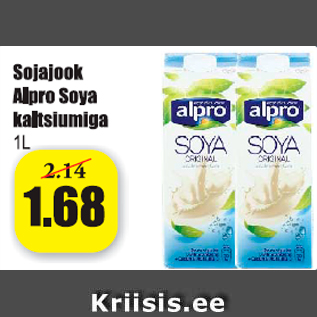 Allahindlus - Sojajook Alpro Soya kaltsiumiga 1 l