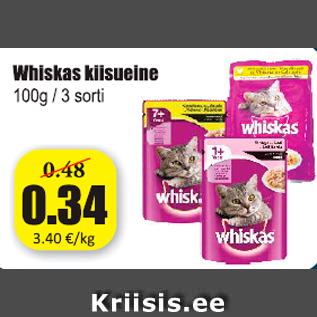 Allahindlus - Whiskas kiisu eine