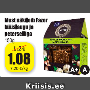 Скидка - Хлеб черный Fazer с чесноком и петрушкой 150 г