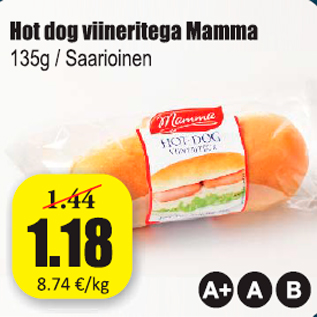 Allahindlus - Hot dog viineritega Mamma