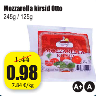 Allahindlus - Mozzarella kirsid Otto