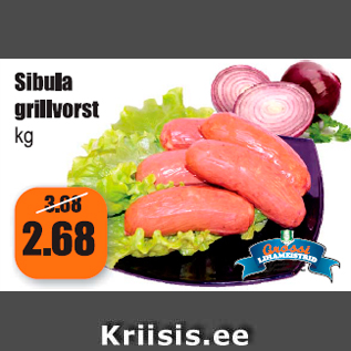 Allahindlus - Sibula grillvorst kg