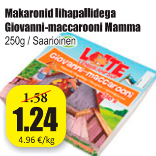Скидка - Макароны с фрикадельками Mamma
