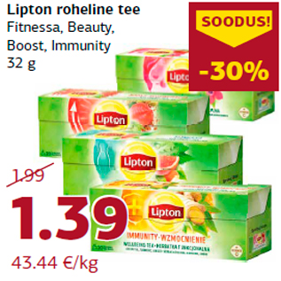 Allahindlus - Lipton roheline tee