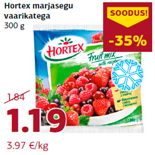 Allahindlus - Hortex marjasegu vaarikatega 300 g