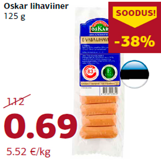 Allahindlus - Oskar lihaviiner 125 g