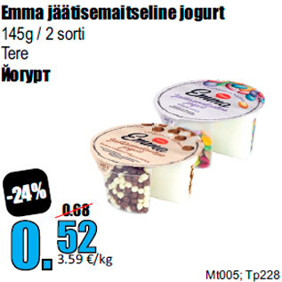 Allahindlus - Emma jäätisemaitseline jogurt