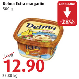 Allahindlus - Delma Extra margariin
