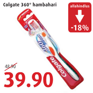 Allahindlus - Colgate 360 hambahari