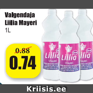 Скидка - Отбеливатель Lily Mayer 1L