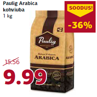 Allahindlus - Paulig Arabica kohviuba 1 kg
