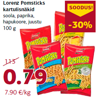 Allahindlus - Lorenz Pomsticks kartulisnäkid