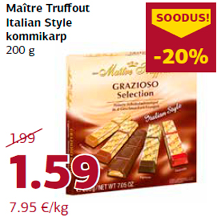 Allahindlus - Maître Truffout Italian Style kommikarp 200 g