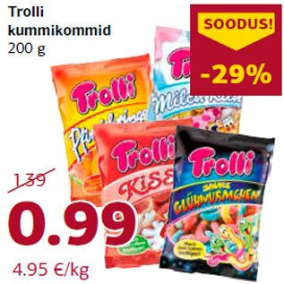 Allahindlus - Trolli kummikommid 200 g