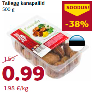 Allahindlus - Tallegg kanapallid 500 g