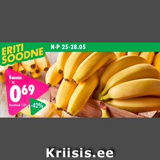 Allahindlus - Banaan 1 kg