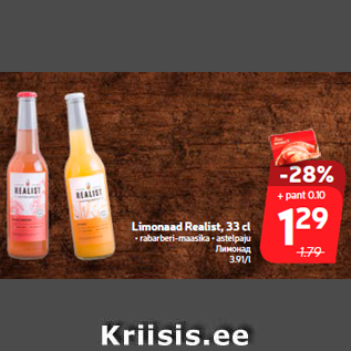 Allahindlus - Limonaad Realist, 33 cl