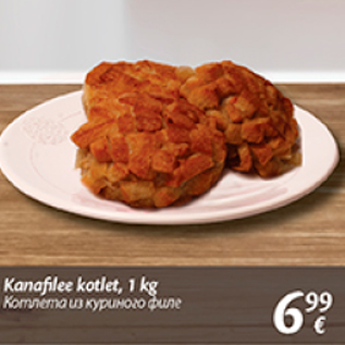 Allahindlus - Kanafilee kotlet, 1 kg