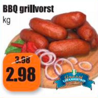 Allahindlus - BBQ grillvorst kg