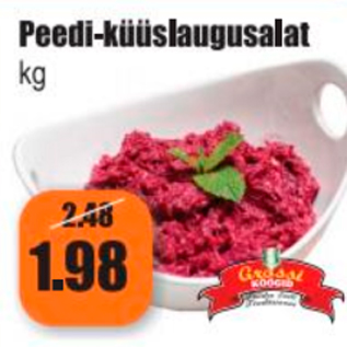 Allahindlus - Peedi-küüslaugusalat kg