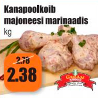 Allahindlus - Kanapoolkoib majoneesi marinaadis kg