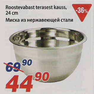 Скидка - Миска из нержавеющей стали