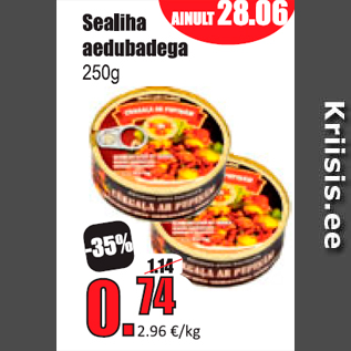 Allahindlus - Sealiha aedubadega 250g