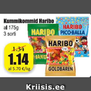 Allahindlus - Kummikommid Haribo