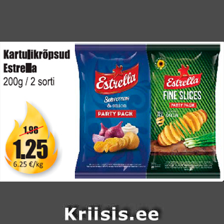 Скидка - Картофельные чипсы Estrella
