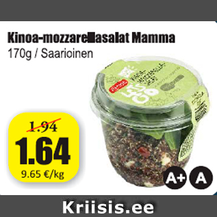 Скидка - Салат Kinoa-mozzarella Mamma