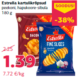 Скидка - Картофельные чипсы Estrella