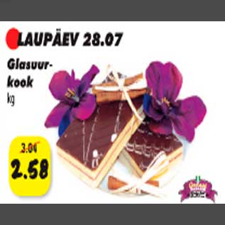 Allahindlus - Glasuur-kook kg