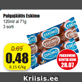 Allahindlus - Pulgajäätis Eskimo