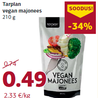 Allahindlus - Tarplan vegan majonees 210 g