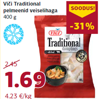 Allahindlus - Viči Traditional pelmeenid veiselihaga 400 g