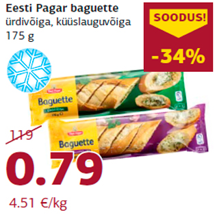 Allahindlus - Eesti Pagar baguette