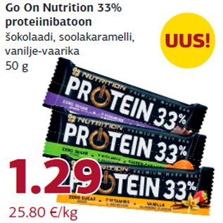 Allahindlus - Go On Nutrition 33% proteiinibatoon