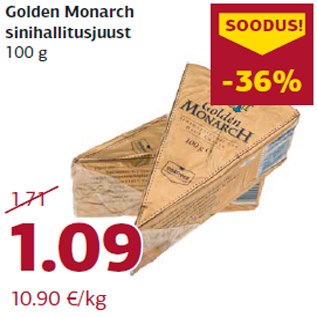 Allahindlus - Golden Monarch sinihallitusjuust 100 g