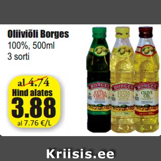 Allahindlus - Oliiviõli Borges
