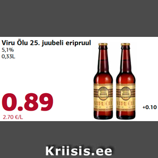 Allahindlus - Viru Õlu 25. juubeli eripruul