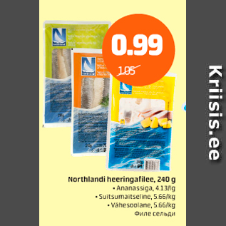 Allahindlus - Northlandi heeringafilee, 240 g