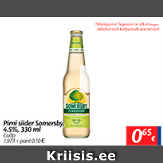 Allahindlus - Pirni siider Somersby