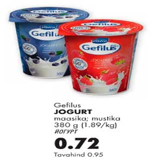 Allahindlus - Jogurt Gefilus