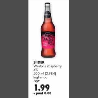 Allahindlus - Siider Westons Raspberry Inglismaa