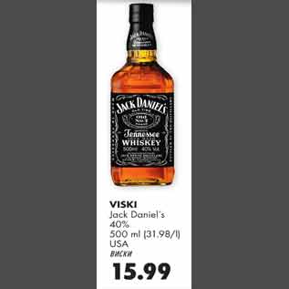 Allahindlus - Viski Jack Daniel`s USA