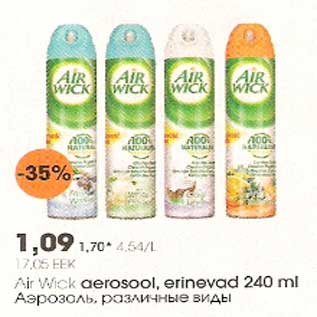 Allahindlus - Air Wick aerosool,erinevad