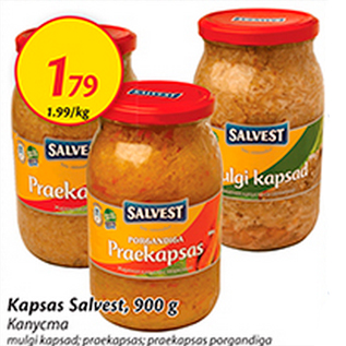 Allahindlus - Kapsas Salvest, 900 g