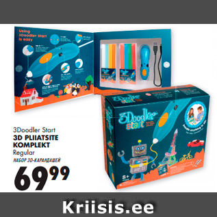 Allahindlus - 3Doodler Start 3D PLIIATSITE KOMPLEKT