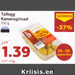 Allahindlus - Tallegg Kananagitsad 350 g